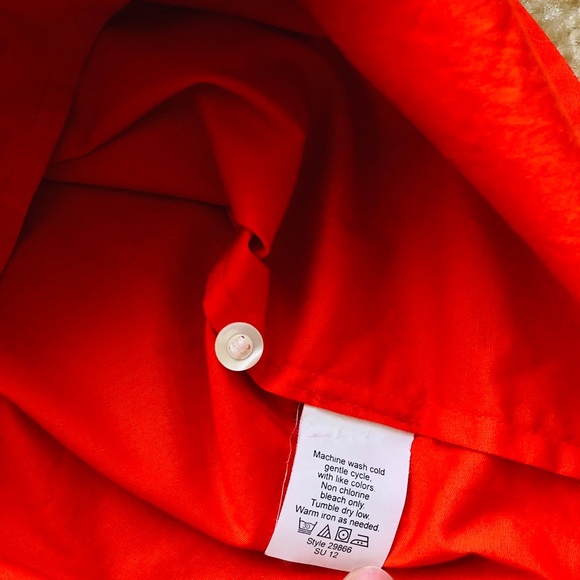 J.crew Womens Stretch Button Down Stretch Dress Haberdashy Shirt Top Small - Picture 8 of 8